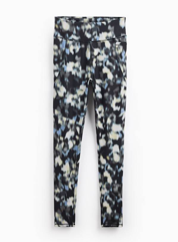 REAKTIV Blurred Print High Waisted Everyday Leggings M